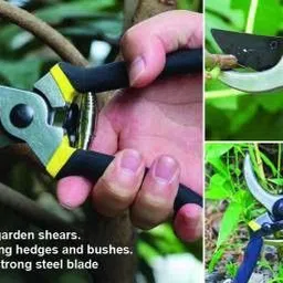 hiniry enterprise Garden Shears Sharp Cutter Heavy Garden Shears Sharp Cutter Pruners Scissor, Pruner Bypass Pruner image 3