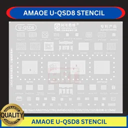 akt AMAOE U-QSD9 STENCIL tin multipurpose,865,870,SM8250,0.12MM Quilting Stencil image 3