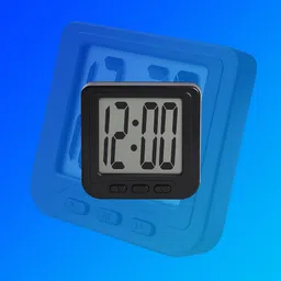 regals choice Digital Black Clock image 2