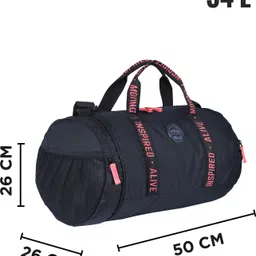gear 27 L Gym Duffel Bag - INSPIRED ALIVE MOVING DUFFEL - Black image 4
