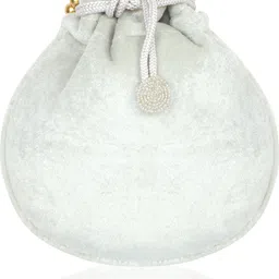 misha Women Silver Potli image 2