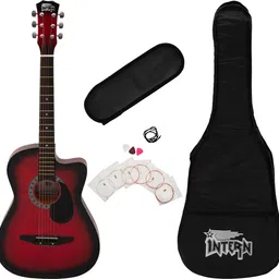intern INT-38C-RD-G Acoustic Guitar Linden Wood Linden Wood Right Hand Orientation image 1
