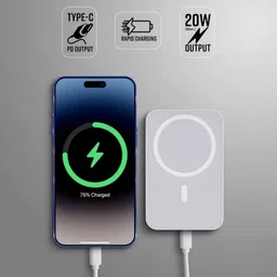 raptor vision 5000 mAh 30 W Wired & Wireless With MagSafe Ultra Compact Pocket Size Power Bank image 2