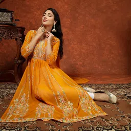 youthnic Women Georgette Kurta Dupatta Set-picture-19