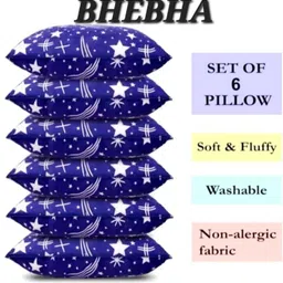 liponos Polyester Fibre Sleeping Pillow Pack of 6 Abstract LUXURY-picture-34