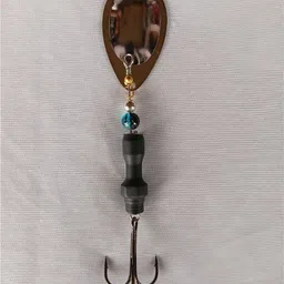 coral india Spinner Bait Brass Fishing Lure image 4