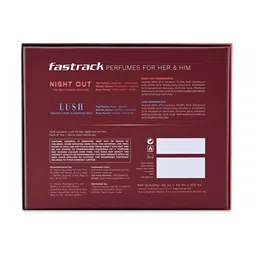 Fastrack Set Of 2 Men Night Out & Women Lush Long Lasting Eau De Parfum- 50 ml Each image 4