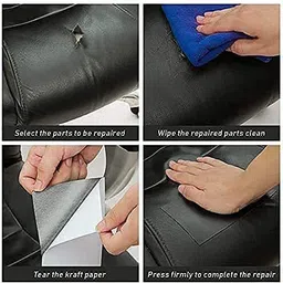 druidstone Leather Repair Patch sheet - Black (30 X 60 cms) 30 cm Acrylic Sheet (2 mm) Accessory Tape Dot-picture-16