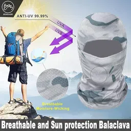 bismaadh White Bike Face Mask for Men & Women image 3