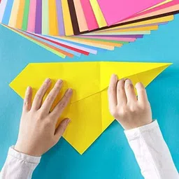 eclet A3 50 pcs Color Sheets (5 Colours x 10 Sheets Each) Double-Sided Multicolor 160 GSM Pastel Sheet for Greeting Cards, Art & Craft A3 Fluorescent Neon Craft 160 gsm Coloured Paper image 3