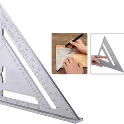 roscoe Aluminum Alloy Double Side 90 Degree Right Angle Triangle Scale Ruler-picture-28