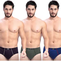 milton Pack of 3 Solid Men Brief-picture-19