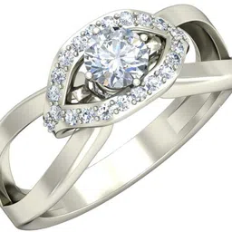 avsar AVR869WB 14kt Cubic Zirconia White Gold ring-image-88