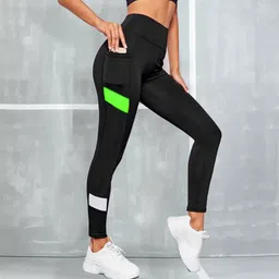 m7 by metronaut Solid Women Black Tights image 3