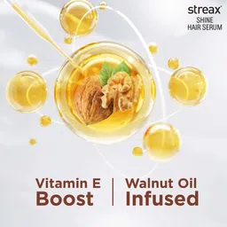 streax Hair Serum Vitalized with Walnut Oil, For Shiny & Smooth Hair image 5
