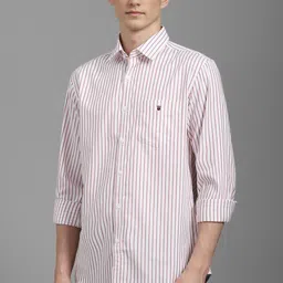 louis philippe Men Slim Fit Striped Spread Collar Casual Shirt image 4