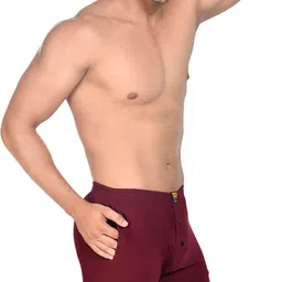 dig sel cottons Pack of 2 Solid Men Red Boxer Shorts image 3