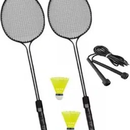 vellfire Double shaft Badminton with 2 pvc shuttles and 1 ropes Badminton Kit-picture-46
