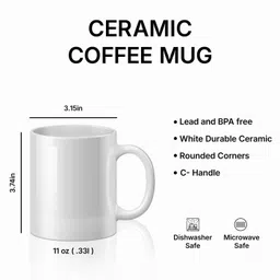parth kp enterprises Ceramic White mug pack of 1 Customized designs_NEWW406 Ceramic Coffee Mug image 4