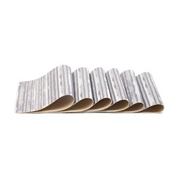 OBSESSIONS Grey & Cream Striped Heat Resistant Rectangle Table Placemats-image-64