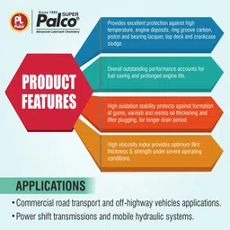 pl super palco PPG-4 15W40 Heavy Duty Diesel Engine Oil 3 Litre API CF-4/SJ Multigrade Engine Oil for Diesel Car Trucks for Turbocharged Engines Excellent Oxidation Stability Heavy Duty Engine Oil image 5