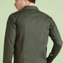 clickcreation Men Solid Denim Jacket image 2