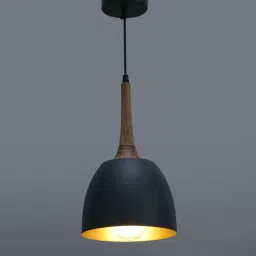 living ideas Antz Ming Blue Metal Hanging Light image 3