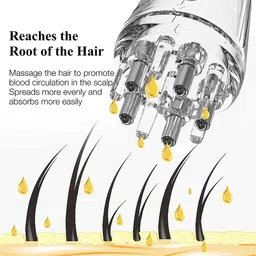 tozkyn Hair Oil Applicator Comb, Smooth Root Comb Applicator Bottle For Scalp Oil image 3