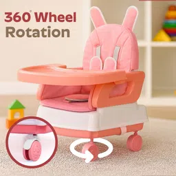 little lions Convertible Adjustable Baby High Chair – Feeding Seat with Tray & Footrest image 2