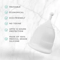 Pee Safe Menstrual Cups For Women | Large Size With Pouch | Odour/Infection/Rash Free | Protects Upto 8-10 Hours | Made With Medical Grade Silicone… image 2