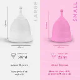 Pee Safe Menstrual Cups For Women | Large Size With Pouch | Odour/Infection/Rash Free | Protects Upto 8-10 Hours | Made With Medical Grade Silicone… image 3