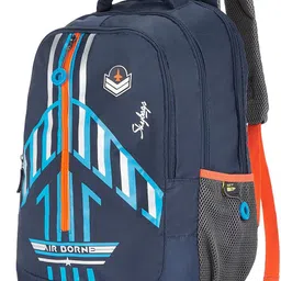 skybags Large 34 L Backpack Polyester 34L Riddle School Backpack Blue image 3