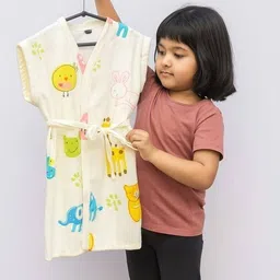 zeb Off White XL Bath Robe image 3