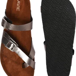 lavie Women Comfort and Adjustable Buckle Straps Premium Stylish Casual Flats Sandal image 5