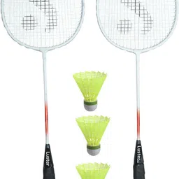 luster single shaft racket with 3pcs of plastic shuttle Badminton Kit-picture-10