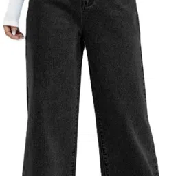 waltz Women Loose Fit High Rise Black Jeans-picture-30