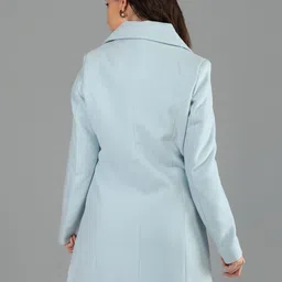 honnete 100 % Polyester Solid Coat For Women image 2