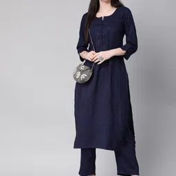 Shaily Striped Regular Kurta with Trouser image 5