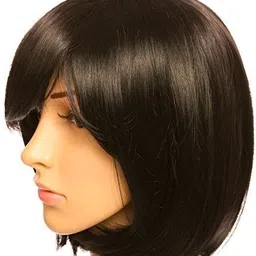 hamsri Full Head Bob Wig For Women & Girl (Brown)-N Hair Extension image 4