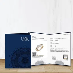 KUBERBOX Abby Two-Tone 18KT Gold Diamond- Studded Ring 2.29gm image 2