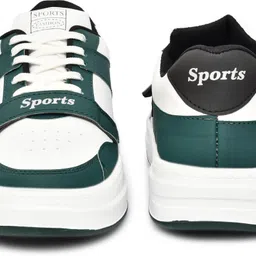 exson Men's Canvas Sports Shoes Running & Party Wear Shoes Lace Up & Velcro Shoes High Tops For Men image 3