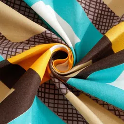 hosta homes Geometric 300 TC Polycotton King Size Flat Bed Sheet With 2 Pillow Covers image 4