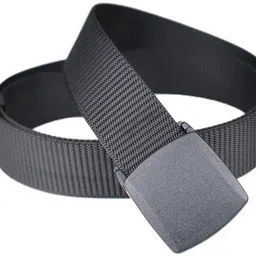 luxury leather Men Casual, Party, Formal Grey Nylon, Fabric, Plastic Belt image 3