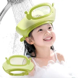 qiyang sales Baby Shower Cap Toddler Hair Washing Shield Adjustable Bath Visor for Kids image 1