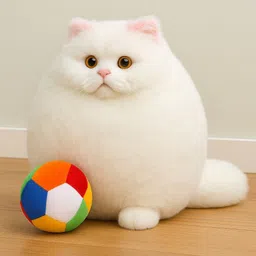 saro Combo Soft Toy persian cat and Rattel Ball 12cm - 30 cm-picture-20