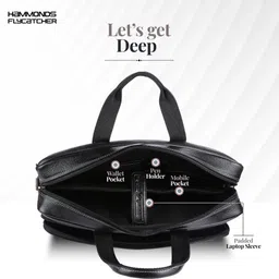 hammonds flycatcher Men Black Messenger Bag - Mini image 4