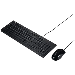 ASUS U2000 Wired Keyboard and Mouse Combo (1000dpi, Black) image 2