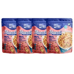 Fit And Flex Baked Muesli Breakfast Cereal - Fruity Crunch 450g each | Pack of 4-image-41