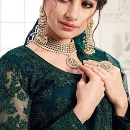 house of common Embroidered Semi Stitched Lehenga Choli image 3