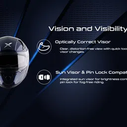 axor Apex Solid Motorbike Helmet image 4